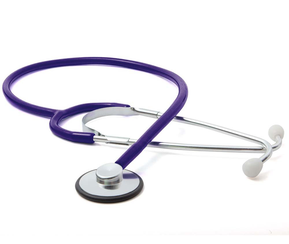 Stethoscope Nurse General Exam Proscope™ 660 Purple 1-Tube 21 Inch Tube Single Sided Chestpiece by American Diagnostic Corporation  ID 660V